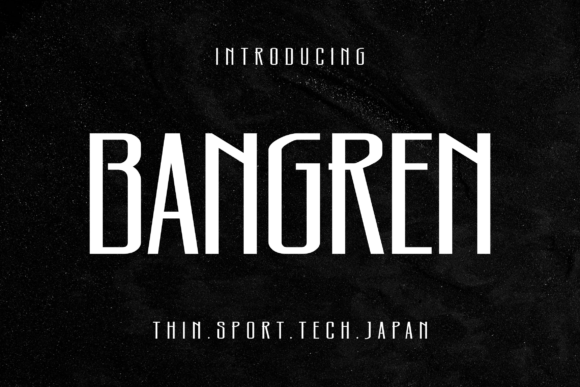 Bangren: A Techno-Inspired Typeface for the Modern Era