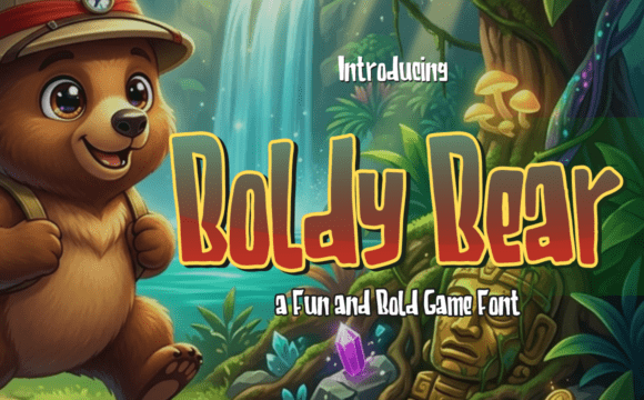 Boldy Bear: A Typeface for Pioneering Projects and Playful Brands