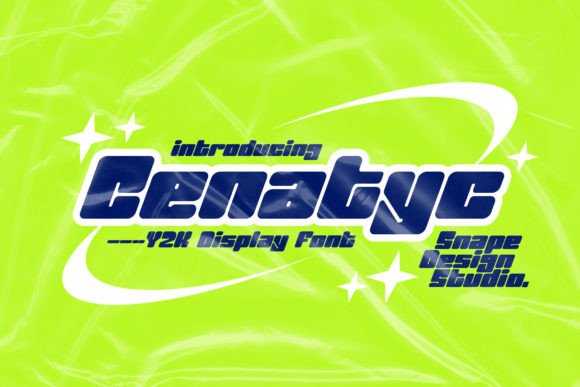 Cenatyc: A Typeface That Channels Y2K Futurism