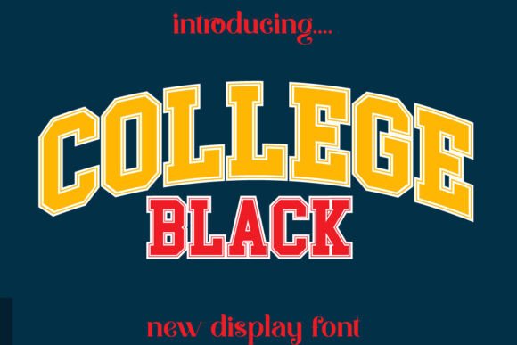 College Black: A Modern Typeface for Bold Visuals