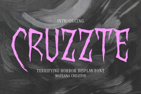 Cruzzte Font: Where Dread Meets Design
