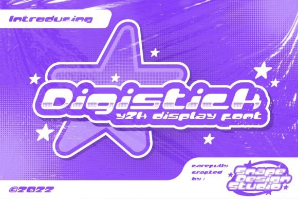 Digistick: A Typeface with Y2K Soul and Future-Ready Edge
