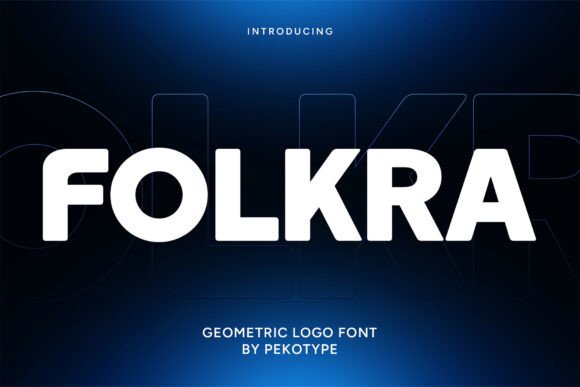 Folkra: The Geometric Font for Modern Branding