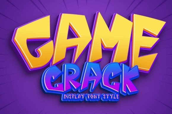 Game Crack: A Display Typeface for Bold Visual Storytelling
