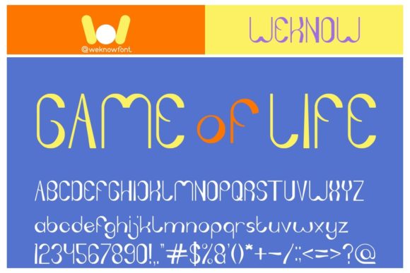 Game of Life: The Cool, Tech-Forward Display Font for Your Next Project