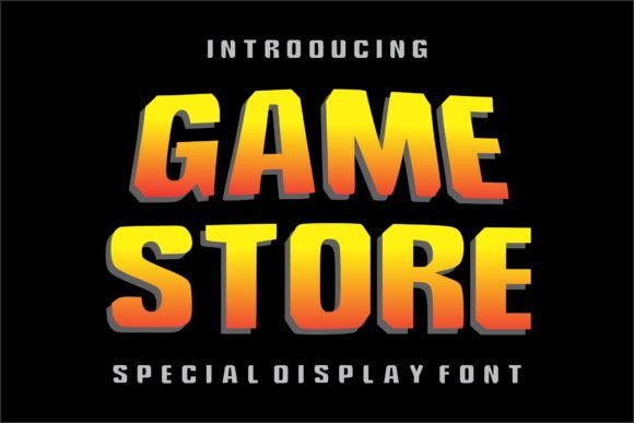 Game Store Font: A Dynamic Typeface for Bold Branding
