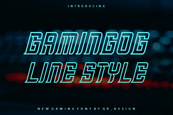 Gamingog Line: The Display Font That Demands Attention