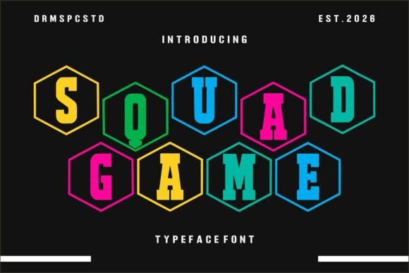 Squad Game: A Typeface Built for Bold, Competitive Visuals