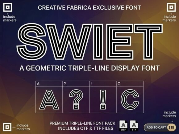Unleash Retro Velocity: Mastering the Swiet Typeface