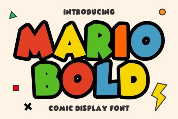 Unlock Playful Energy: Using the Mario Bold Display Typeface
